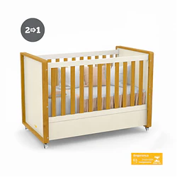 Cuna Bebé 2 Funciones Tutto Beige Caramelo- Preventa 15 de julio