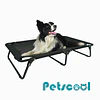 Cama Elevada para Perro PetsCool Talla M Plegable 30 KG Negra 