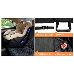 Funda Cubre Asiento Auto/SUV/Camioneta PetsCool Impermeable Negro