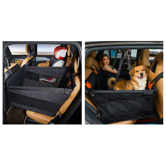 Silla de Auto para Perro PetsCool negra- S- M Impermeable