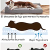 Cama Sofá Ortopédico PetsCool para Perros, viscoelástica, lavable, Gris Talla XL