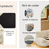 Cama Sofá Relajante Mascotas PetsCool M Beige Lavable y Ortopédica 