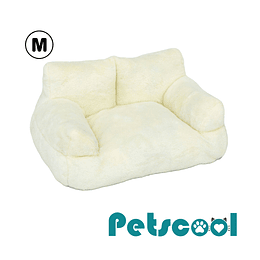 Cama Sofá Relajante Mascotas PetsCool M Beige Lavable y Ortopédica 