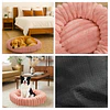 Cama Nido Donut Mascotas L PetsCool Rosa 70 cm Antiansiedad Multimascota