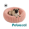 Cama Nido Donut Mascotas M PetsCool Rosa 60 cm Antiansiedad Perro Gato