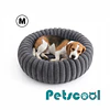Cama Nido Donut Mascotas M PetsCool Gris 60 cm Antiansiedad Perro Gato