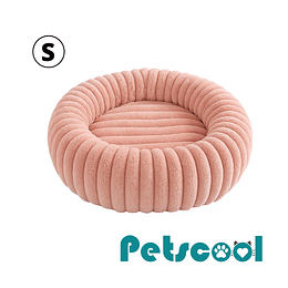 Cama Nido Donut Mascotas S PetsCool Rosa 50 cm Antiansiedad Perro Gato