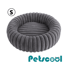 Cama Nido Donut Mascotas S PetsCool Gris 50 cm Antiansiedad Perro Gato