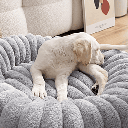  Cama Nido Donut Mascotas S PetsCool Gris 50 cm Antiansiedad Perro Gato