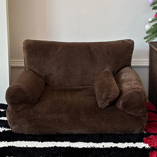 Cama Sofá Antiestrés Perro Gato M Cafe Lavable PetsCool 