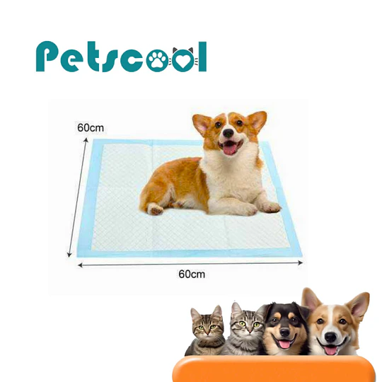 Sabanillas para Perros 60x60 cm PetsCool 50 Unidades 6 Capas Ultra Absorbentes