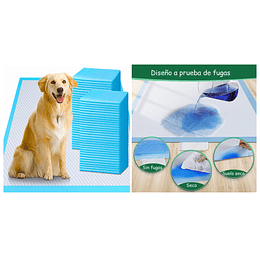 Sabanillas para Perros 60x60 cm PetsCool 50 Unidades 6 Capas Ultra Absorbentes