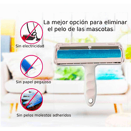 Rodillo Removedor de Pelos Mascotas PetsCool Reutilizable Sin Repuestos