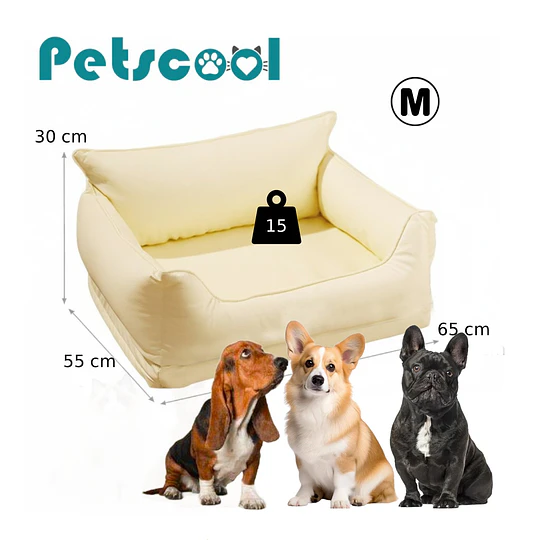Sofa Impermeable para Mascotas Beige