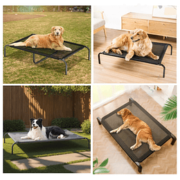 Cama Elevada Perros Grandes PetsCool Talla L Soporta 40kg