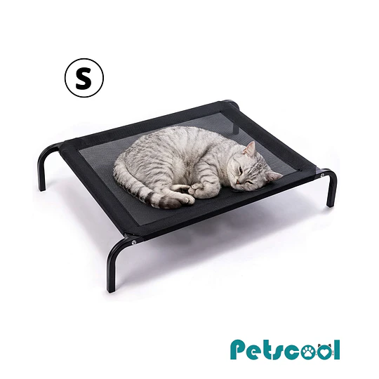 Cama Elevada Mascotas PetsCool Talla S 68x55 cm Soporta Perro Gato 15kg