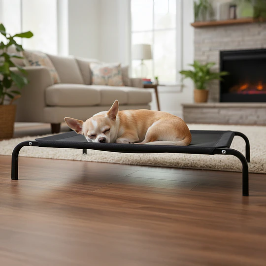 Cama Elevada Mascotas PetsCool Talla S 68x55 cm Soporta Perro Gato 15kg