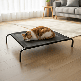 Cama Elevada Mascotas PetsCool Talla S 68x55 cm Soporta Perro Gato 15kg