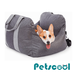 Bolso Porta Mascota 3 en 1 PetsCool Gris - Silla Auto y Cama