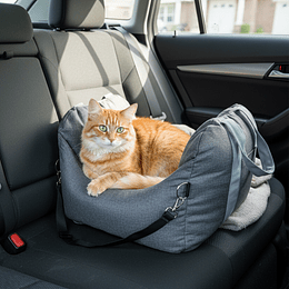 Bolso Porta Mascota 3 en 1 PetsCool Gris - Silla Auto y Cama