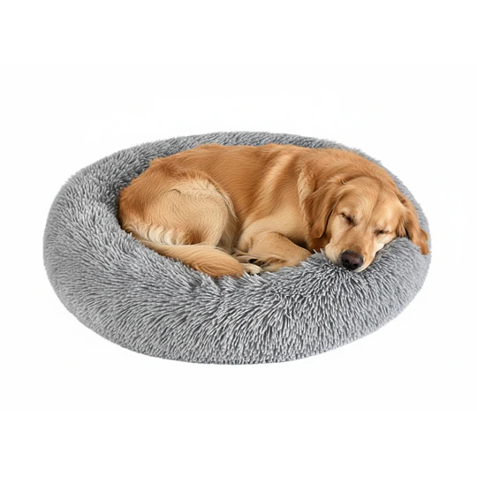 Cama Nido Relajante para Mascotas XL PetsCool Gris 80 cm Antiansiedad