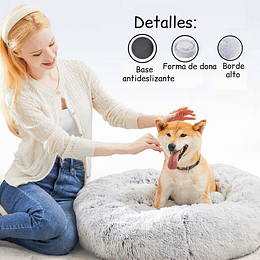 Cama Nido Relajante para Mascotas XL PetsCool Gris 80 cm Antiansiedad