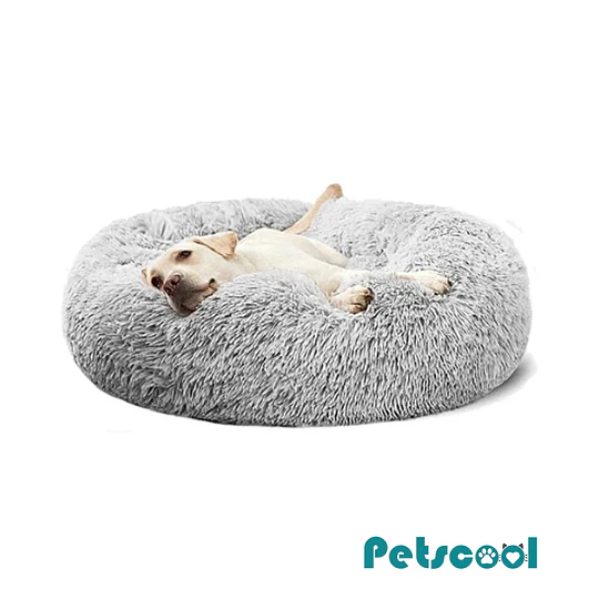Cama Nido Relajante para Mascotas M PetsCool Gris 60 cm Antiansiedad