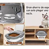 Contenedor Hermético Plegable Alimento Mascota PetsCool 22 kg Gris Ruedas