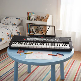 Teclado Electrónico Portátil Kidscool Negro 61 Teclas Principiantes desde 3 años