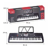 Teclado Electrónico Portátil Kidscool Negro 61 Teclas Principiantes desde 3 años