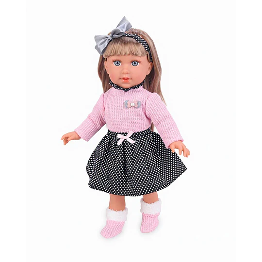 Muñeca De Apego Sofy Kidscool 40cm Suave Rosada Niños 3+ 
