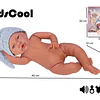 Muñeca Niño Bebé Realista Kidscool 40cm 12 Sonidos de Apego Celeste           