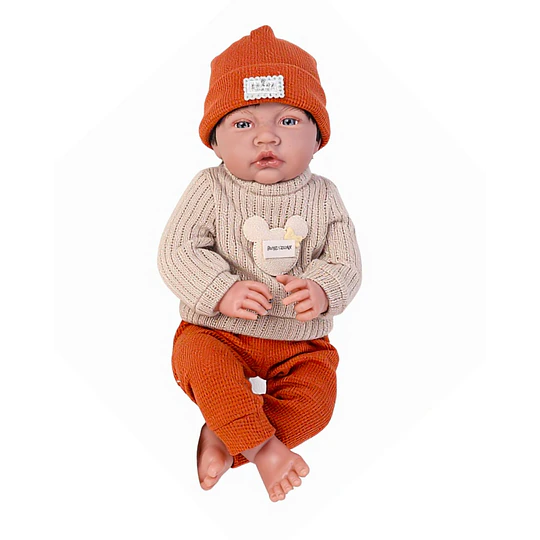 Muñeca Niño Bebé Realista Kidscool 40cm 12 Sonidos de Apego 