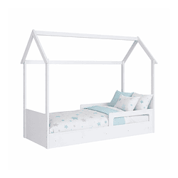 Cama Infantil Montessori Ema Blanco-Preventa 20 Abril