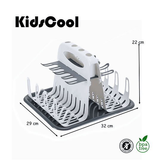 Escurridor De Mamaderas y Botellas Con Bandeja Kidscool