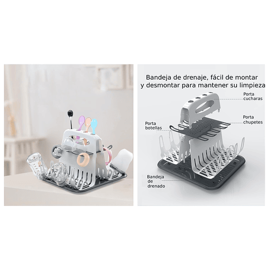 Escurridor De Mamaderas y Botellas Con Bandeja Kidscool