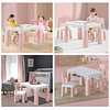 Set Mesa Infantil Kidscool con 2 Sillas y Cajones - Rosado