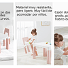 Set Mesa Infantil Kidscool con 2 Sillas y Cajones - Rosado