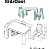 Set Mesa Infantil Kidscool con 2 Sillas y Cajones - Verde