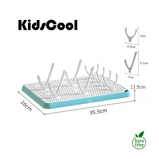 Escurridor de Mamaderas y Botellas Kidscool Libre de BPA