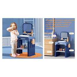 Lavabo Infantil Montessori Kidscool - Estación de Aseo y Autonomía Azul