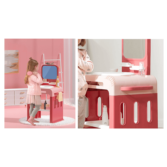 Lavabo Infantil Montessori Kidscool - Estación de Aseo y Autonomía Rosado