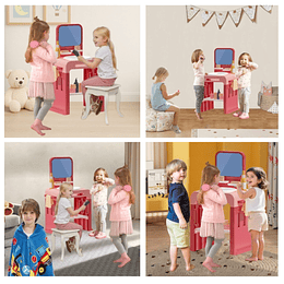 Lavabo Infantil Montessori Kidscool - Estación de Aseo y Autonomía Rosado