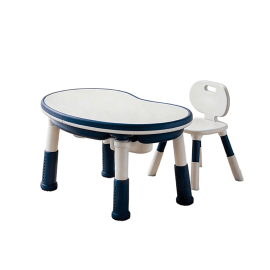 Mesa Escritorio Infantil Kidscool Azul con Silla y Altura Regulable