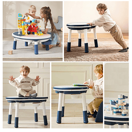 Mesa Escritorio Infantil Kidscool Azul con Silla y Altura Regulable