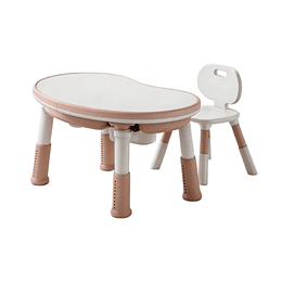 Mesa Escritorio Infantil Kidscool Rosado con Silla y Altura Regulable