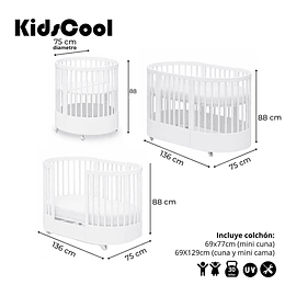 Cuna Progresiva Sognare Blanca - Preventa 16 Abril