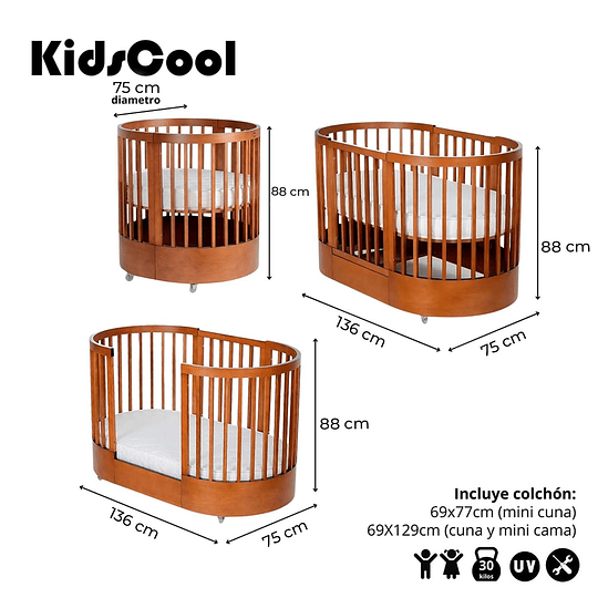 Cuna Progresiva Sognare Miel