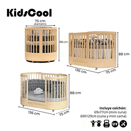 Cuna Progresiva Sognare Madera - Preventa 16 de Abril