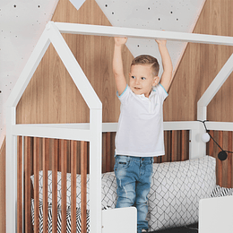 Bombita - Cuna Sognare Montessori Blanca/Miel